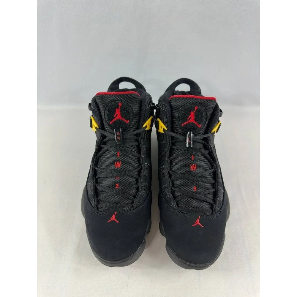 Nike Air Jordan 6 Rings 'Black Red Sulfur' 322992-065 Men's Size 9